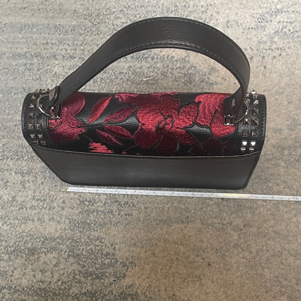Karl Lagerfeld Black and Red Floral Crossbody Bag - Picture 7 of 16